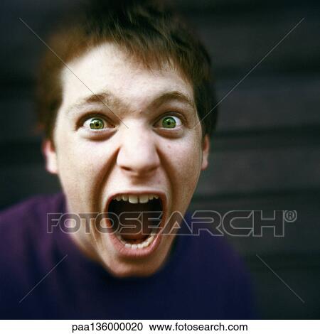 Portrait of boy with mouth and eyes wide open View Large Photo Image Stock Image - Portrait of boy with mouth and eyes wide open. Fotosearch