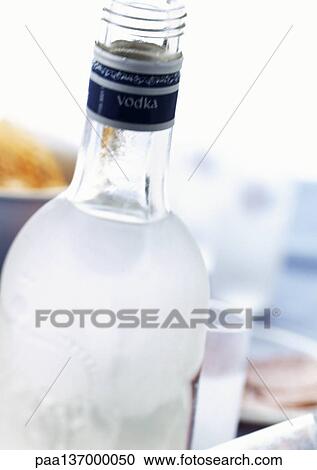 Bottle of Vodka, close-up. View Large Photo Image Stock Image - Bottle of Vodka, close-up.. Fotosearch
