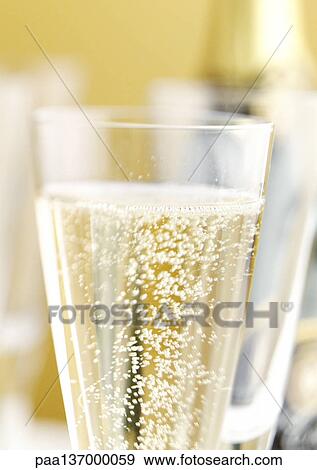 Glass of Champagne, close-up. View Large Photo Image Stock Photo - Glass of Champagne, close-up.. Fotosearch