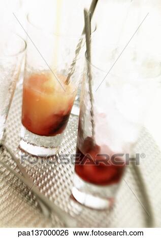 Stock Photograph - Two cocktails.. Fotosearch