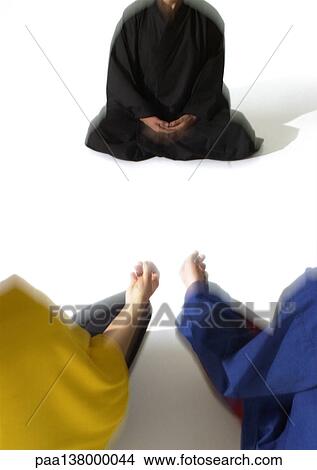 People sitting on floor indian style, meditating, blurred View Large Photo Image Picture - People sitting on floor indian style, meditating, blurred. Fotosearch