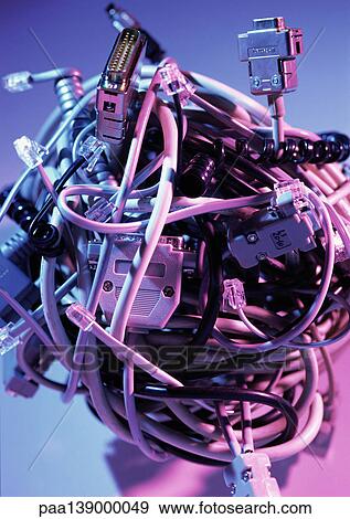 tangled pc cables
