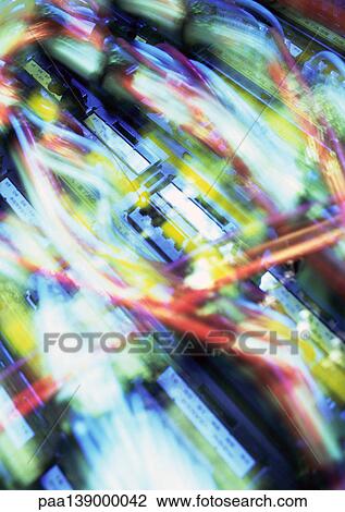 Computer wiring, blurred, close-up. View Large Photo Image Stock Image - Computer wiring, blurred, close-up.. Fotosearch
