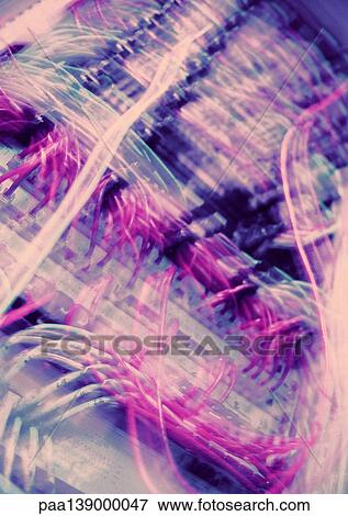 Computer wiring, blurred, close-up. View Large Photo Image Stock Photo - Computer wiring, blurred, close-up.. Fotosearch