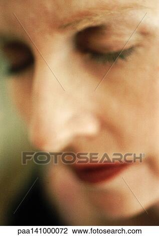 Mature woman with eyes closed, extreme close-up. View Large Photo Image Stock Image - Mature woman with eyes closed, extreme close-up.. Fotosearch