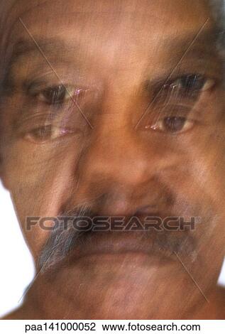 Senior man, close-up, double exposure. View Large Photo Image Stock Image - Senior man, close-up, double exposure.. Fotosearch