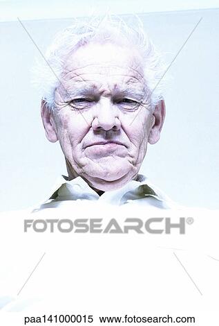 Senior man, low angle view, portrait. View Large Photo Image Stock Photography - Senior man, low angle view, portrait.. Fotosearch