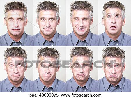 Mature man, eight portraits View Large Photo Image Stock Photography - Mature man, eight portraits. Fotosearch
