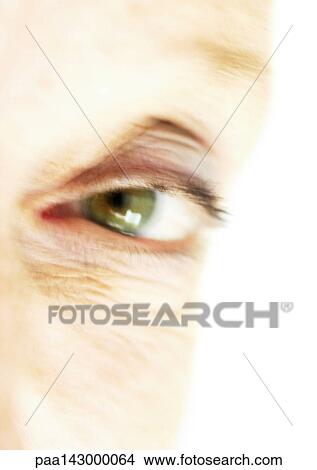 Picture - Senior woman's eye, extreme close-up. Fotosearch