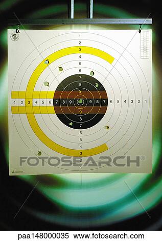 Euro sign on a paper shooting target. View Large Illustration Stock Illustration - Euro sign on a paper shooting target.. Fotosearch