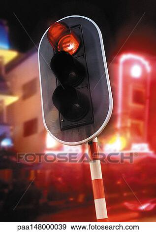 Euro sign on red traffic light. View Large Illustration Stock Illustration - Euro sign on red traffic light.. Fotosearch