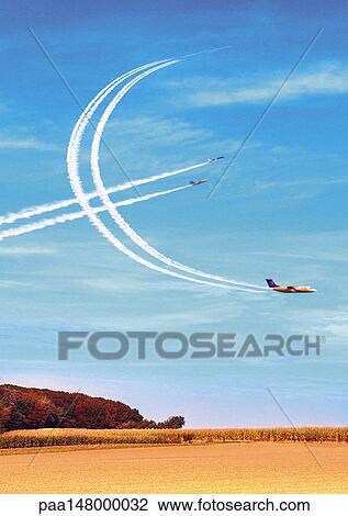 Drawing - Euro sign written in sky by sky writers.. Fotosearch
