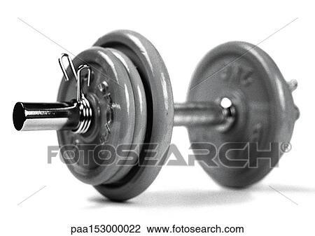 Barbell, b&w. View Large Photo Image Stock Image - Barbell, b&w.. Fotosearch