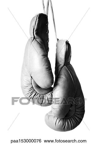 Boxing gloves, b&w. View Large Photo Image Stock Photograph - Boxing gloves, b&w.. Fotosearch