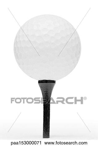 Golf ball and tee, close-up, b&w. View Large Photo Image Stock Image - Golf ball and tee, close-up, b&w.. Fotosearch