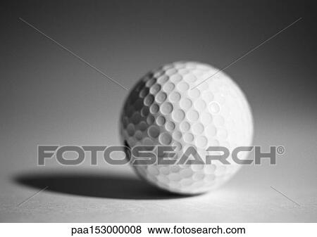 Golf ball, close-up, b&w. View Large Photo Image Stock Photo - Golf ball, close-up, b&w.. Fotosearch