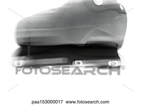 Stock Photo - Roller-skate, blurred, b&w.. Fotosearch