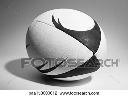 Rugby ball, close-up, b&w. View Large Photo Image Stock Image - Rugby ball, close-up, b&w.. Fotosearch