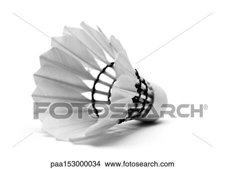 Shuttlecock, b&w. View Large Photo Image Picture - Shuttlecock, b&w.. Fotosearch
