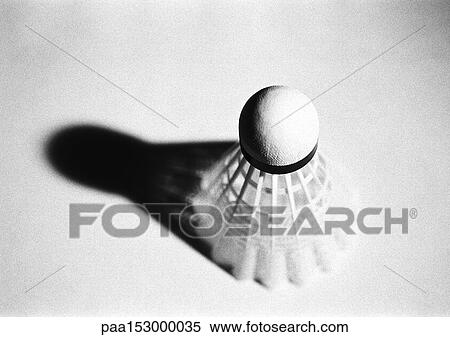 Stock Photography - Shuttlecock, b&w.. Fotosearch
