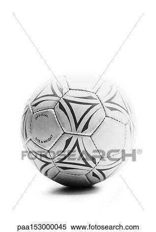 Soccer ball, b&w. View Large Photo Image Stock Photography - Soccer ball, b&w.. Fotosearch