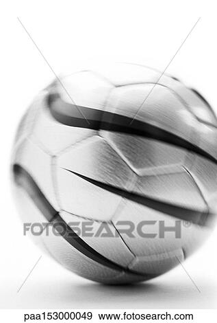 Soccer ball, close-up, b&w. View Large Photo Image Stock Photo - Soccer ball, close-up, b&w.. Fotosearch