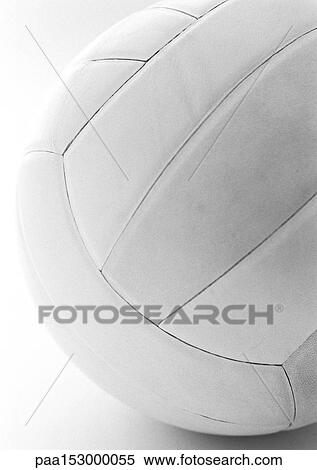 Volleyball, close-up, b&w. View Large Photo Image Stock Photography - Volleyball, close-up, b&w.. Fotosearch