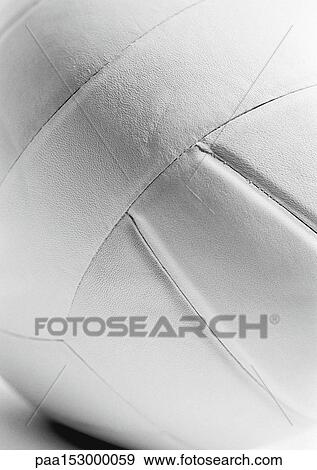 Volleyball, extreme close-up, b&w. View Large Photo Image Stock Photo - Volleyball, extreme close-up, b&w.. Fotosearch