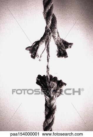 Stock Image - Frayed rope. Fotosearch