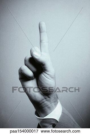 Hand, one finger pointing up, b&w. View Large Photo Image Stock Photo - Hand, one finger pointing up, b&w.. Fotosearch