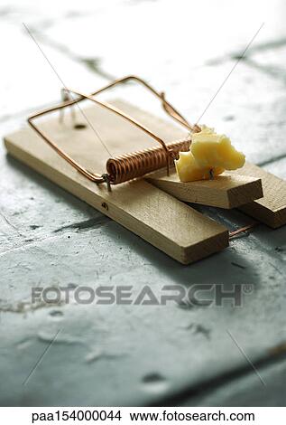 Mousetrap and cheese. View Large Photo Image Picture - Mousetrap and cheese.. Fotosearch