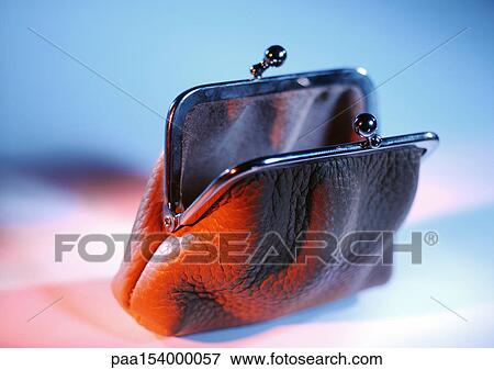 Open coin purse View Large Photo Image Stock Photo - Open coin purse. Fotosearch