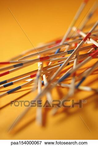 Pick-up sticks, close-up. View Large Photo Image Stock Photo - Pick-up sticks, close-up.. Fotosearch