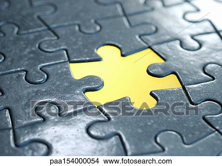 Puzzle, one piece missing. View Large Photo Image Picture - Puzzle, one piece missing.. Fotosearch