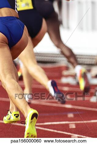 Female runners running, rear view View Large Photo Image Stock Image - Female runners running, rear view. Fotosearch