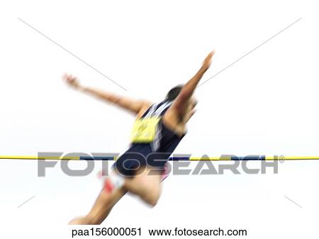 Male pole vaulter falling, rear view, blurred motion View Large Photo Image Stock Image - Male pole vaulter falling, rear view, blurred motion. Fotosearch