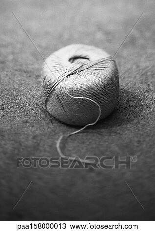 Ball of string, b&w. View Large Photo Image Stock Image - Ball of string, b&w.. Fotosearch