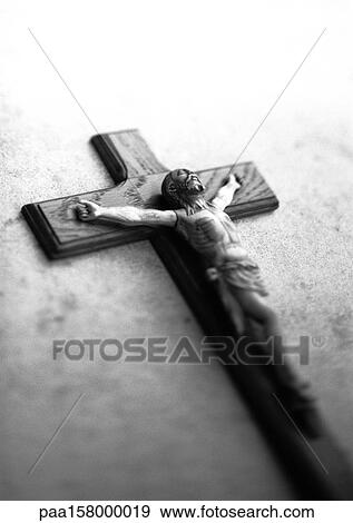 Stock Photo - Crucifix, b&w.. Fotosearch