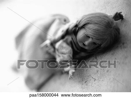 Doll, b&w. View Large Photo Image Picture - Doll, b&w. . Fotosearch