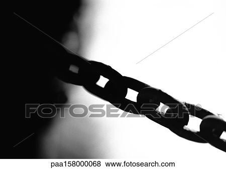 Metal chain, close-up, b&w. View Large Photo Image Stock Photo - Metal chain, close-up, b&w.. Fotosearch