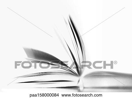 Open book, b&w. View Large Photo Image Picture - Open book, b&w.. Fotosearch