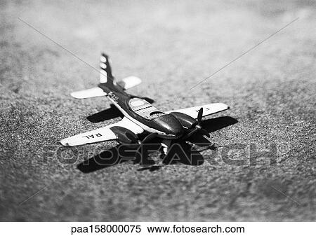 Toy airplane, b&w. View Large Photo Image Stock Photography - Toy airplane, b&w.. Fotosearch