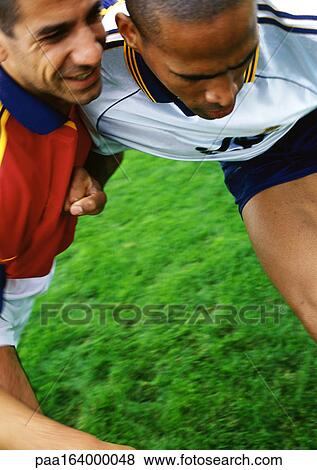 Two soccer players, portrait. View Large Photo Image Stock Photo - Two soccer players, portrait.. Fotosearch
