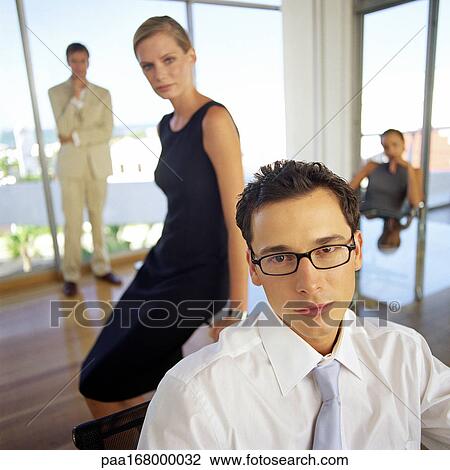 Stock Image - Business people, portrait. Fotosearch
