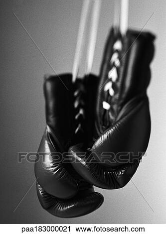 Boxing gloves, close-up, b&w View Large Photo Image Stock Image - Boxing gloves, close-up, b&w. Fotosearch