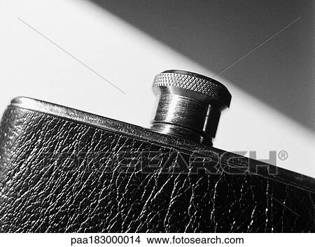 Flask, extreme close-up, b&w View Large Photo Image Picture - Flask, extreme close-up, b&w. Fotosearch