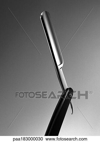Razor, close-up, b&w View Large Photo Image Stock Image - Razor, close-up, b&w. Fotosearch
