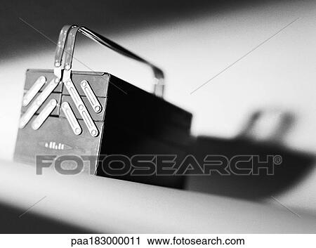 Tool box, close-up, b&w View Large Photo Image Stock Image - Tool box, close-up, b&w. Fotosearch