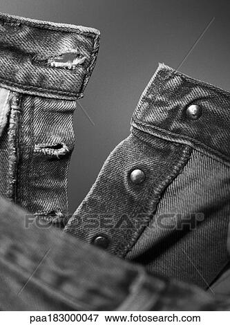 Stock Photo - Trousers, close-up, b&w. Fotosearch