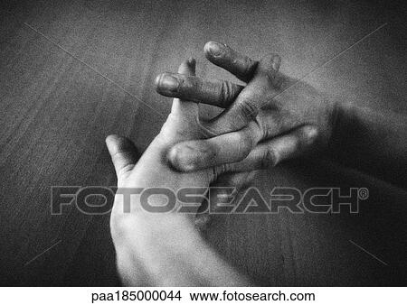 Hands together, close-up, b&w View Large Photo Image Picture - Hands together, close-up, b&w. Fotosearch